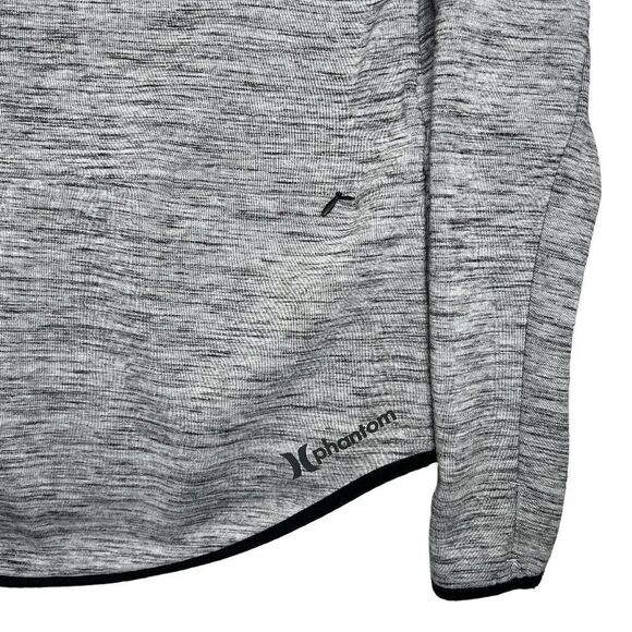 Hurley Phantom Hoodie Women's Size Small Heather Gray Hooded Sweatshirt - Picture 8 of 12